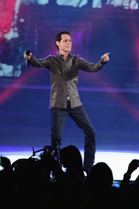 Marc Anthony sur scène à Las Vegas lors du concert Q'Viva Live. Le 26 mai 2012.
