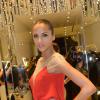 Noemie Lenoir, ambassadrice et egerie de la marque de pret a porter de luxe "Aloha" durant l'inauguration de la boutique a Paris. Le 19 decembre 2013 19/12/2013 - Paris