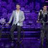 Grégoire et Florent Mothe lors de la soirée Samedi soir on chante Piaf, diffusée sur TF1 le vendredi 17 janvier 2014