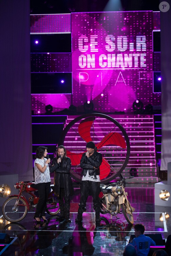 Exclusif - L'enregistrement de l'émission Samedi soir on chante Piaf, diffusée le 17 janvier 2014 sur TF1 