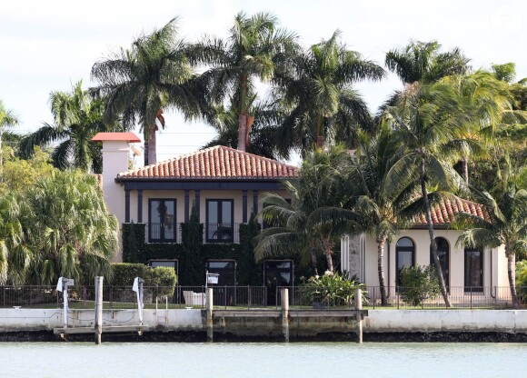 Vue de la maison de Matt Damon à Miami, le 19 décembre 2013.