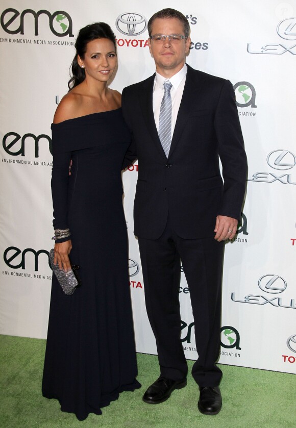 Matt Damon et Luciana Damon à la 23e cérémonie Annual Environmental Media Awards, à Los Angeles, le 19 octobre 2013.