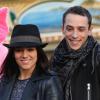 Exclusif - La jolie Alizée officialise sa relation avec son compagnon le danseur Gregoire Lyonnet lors du coup d'envoi des illuminations de Noël à Ajaccio le 7 decembre 2013 en presence de son papa, de sa fille Annily et du maire d'Ajaccio Simon Renucci.