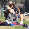 Zoe Saldana et Marco Perego très tendres à Los Angeles, le 22 décembre 2013.