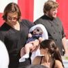 Jared Padalecki, Genevieve Cortese et leur fils Thomas à Vancouver le 29 juillet 2012.