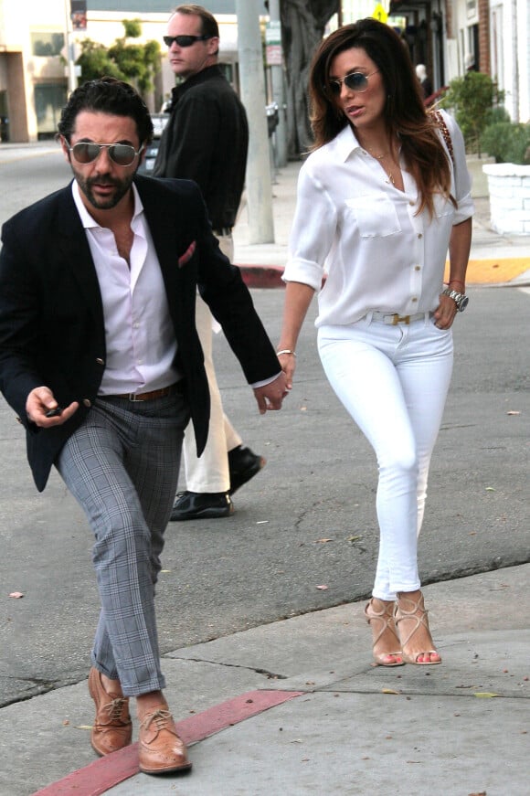 Eva Longoria et son boyfriend Jose Antonio Baston à West Hollywood, Los Angeles, le 27 décembre 2013.
