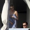 Jennifer Aniston et Justin theroux en vacances à Los Cabos au Mexique, le 28 décembre 2013.