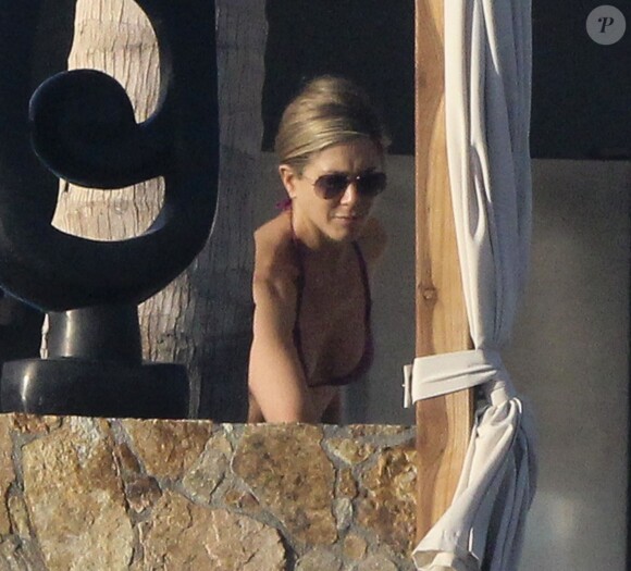 Jennifer Aniston en vacances à Los Cabos au Mexique, le 28 décembre 2013.