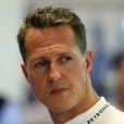 Michael Schumacher le 23 septembre 2012 dans les stands du circuit Marina-Bay de Singapoure