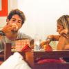 Alexandre Pato et sa compagne Sophia Mattar, le 2 janvier à Trancoso lors d'un dîner en amoureux