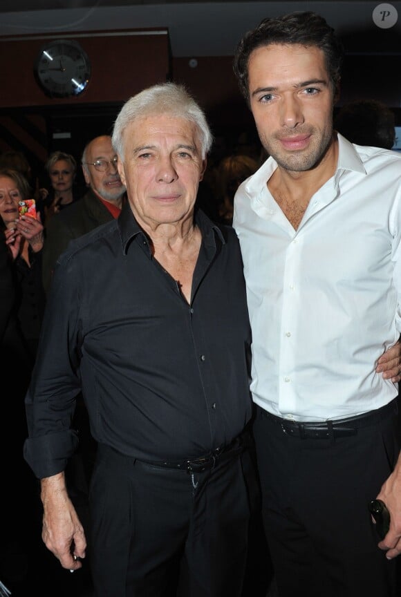 Exclusif - Guy et son fils Nicolas Bedos pour "La der des der" de Guy Bedos à l'Olympia à Paris, le 23 décembre 2013.