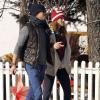 Exclusif - Ryan Reynolds et sa femme Blake Lively se promenant à Aspen dans le Colorado le 29 décembre 2013