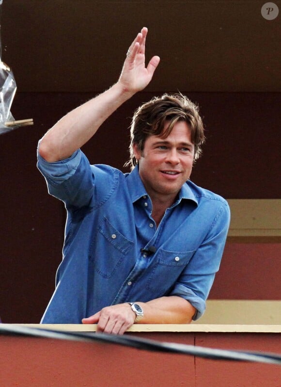 Brad Pitt à la Nouvelle-Orléans le 27 août 2010.