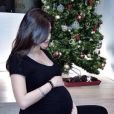 Sara Carbonero très enceinte durant les fêtes de Noël - décembre 2013