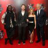 Will.I.Am, Kylie Minogue, Ricky Wilson et Tom Jones, à la soiree The Voice UK à Londres, le 6 janvier 2014.