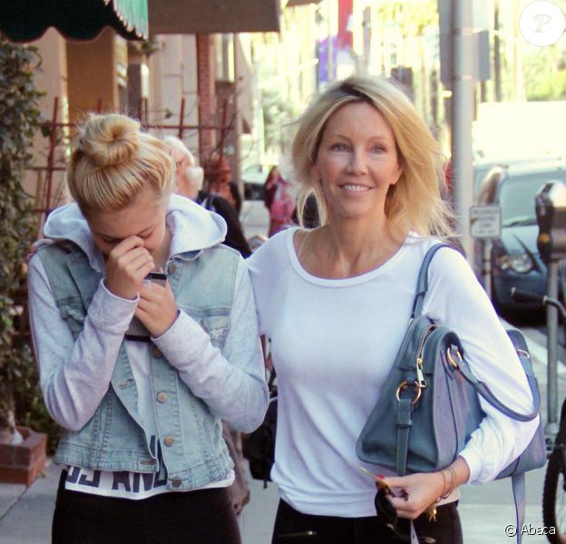 Heather Locklear et sa fille Ava Sambora dans les rues de Los Angeles, le 6 janvier 2014.