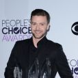 Justin Timberlake multi-primé aux People's Choice Awards, Nokia Theatre, Los Angeles, le 9 janvier 2014.