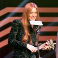 Lindsay Lohan récompensée lors de la 2e édition des Sohu Fashion Achievement Awards à Shanghai, le 6 janvier 2014.