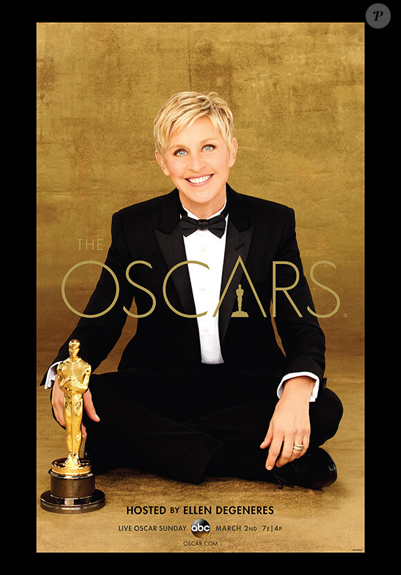 Ellen DeGeneres sur l'affiche officielle des Oscars 2014.