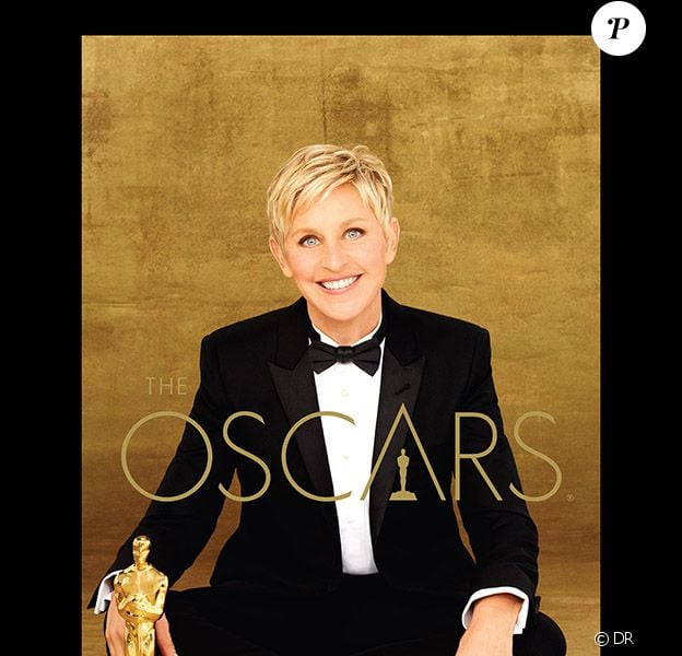 Ellen DeGeneres sur l'affiche officielle des Oscars 2014.
