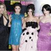 Ashley Benson, Selena Gomez, Vanessa Hudgens et Rachel Korine à Paris le 18 février 2013.