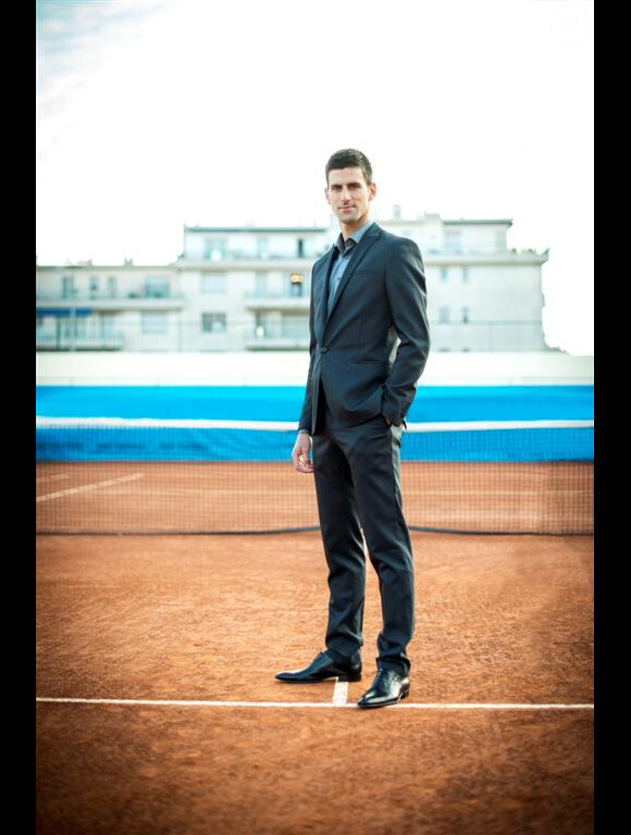 Novak Djokovic, tout en élégance, prend la pause pour Peugot, dont il est le nouvel ambassadeur, à Nice