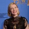 Cate Blanchett (meilleure actrice dans un drame, Blue Jasmine) lors des Golden Globes à Los Angeles le 12 janvier 2014