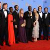 L'équipe de Twelve Years a Slave, meilleur film, lors des Golden Globes à Los Angeles le 12 janvier 2014