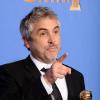 Alfonso Cuaron, meilleur réalisateur pour Gravity, lors des Golden Globes à Los Angeles le 12 janvier 2014