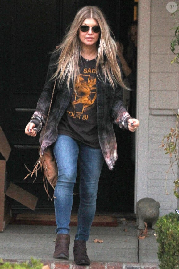 Fergie à Brentwood, le 12 janvier 2014.