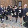 La comtesse Anne-Dorte de Rosenborg lors des obsèques de son mari le comte Christian le 29 mai 2013 à l'église de Lyngby, au nord de Copenhague.