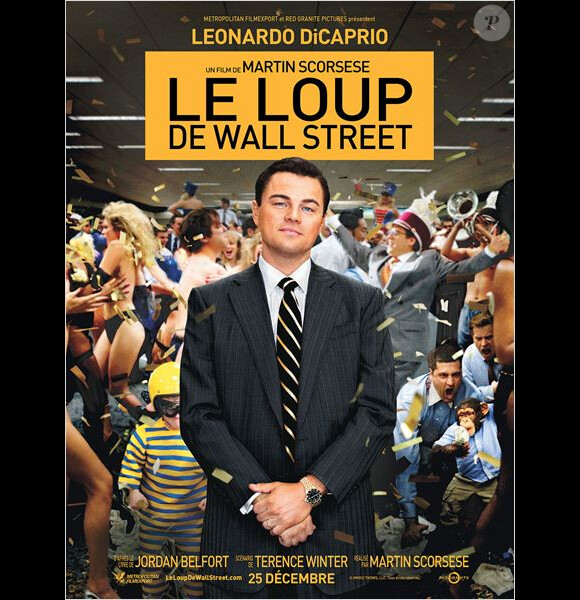 Affiche du film Le Loup de Wall Street.