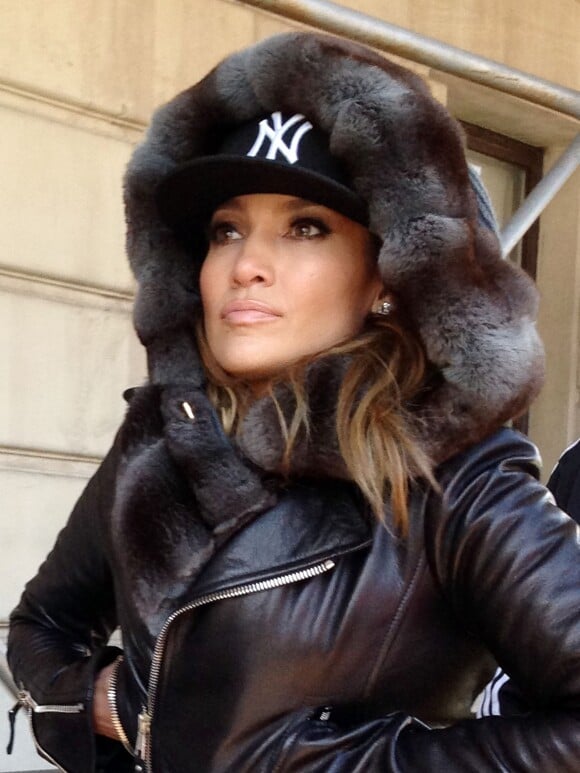Jennifer Lopez se balade dans les rues de New York City, le 13 janvier 2014.