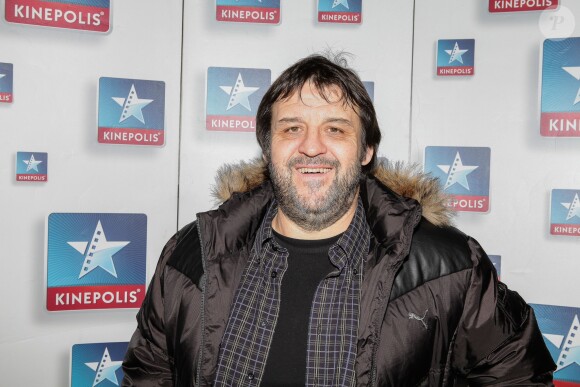 Guy Lecluyse lors de la première du film Supercondriaque à Lomme dans la banlieue de Lille le 14 janvier 2014.
