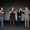 Guy Lecluyse, Alice Pol, Judith El Zein et Dany Boon lors de la première du film Supercondriaque à Lomme dans la banlieue de Lille le 14 janvier 2014.
