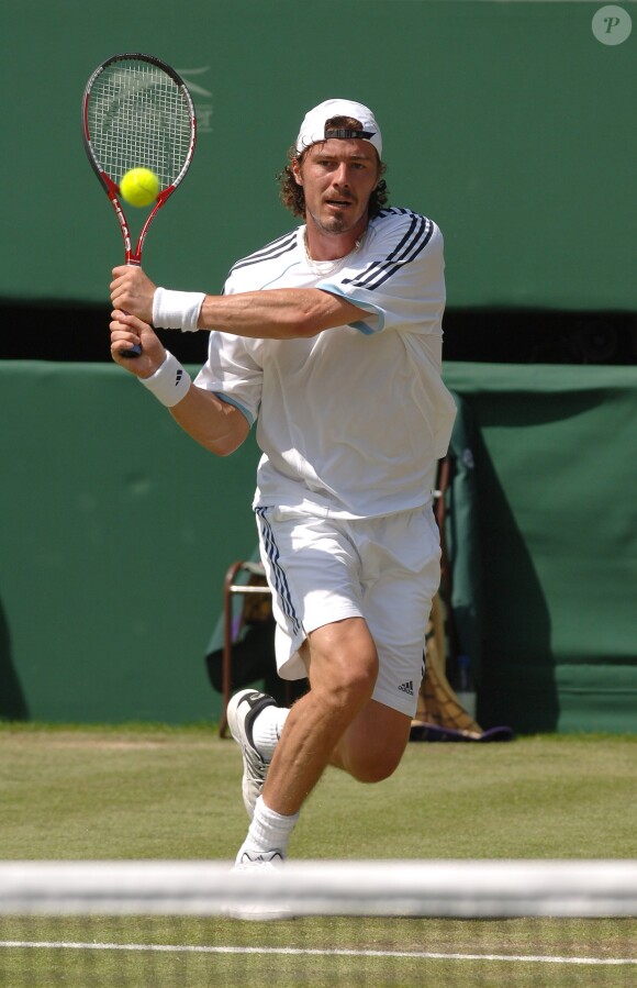 Mark Philippoussis à Wimbledon le 22 juin 2005 à Londres