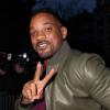 Will Smith, détendu, arrive à l'hôtel Salomon de Rothschild pour assister au défilé Valentino automne-hiver 2014-2015. Paris, le 15 janvier 2014.