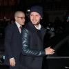 Hugo Becker arrive à l'hôtel Salomon de Rothschild pour assister au défilé Valentino automne-hiver 2014-2015. Paris, le 15 janvier 2014.