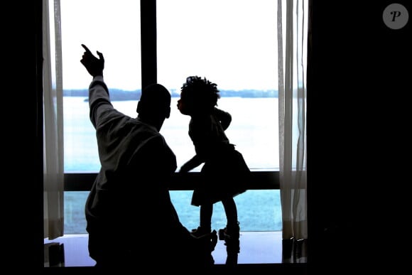Jay Z et Blue Ivy, père et fille complices lors des deux ans de Blue.