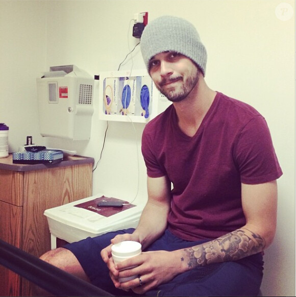 Ryan Sweeting chez le médecin au chevet de son épouse Kaley Cuoco, le 16 janvier 2014