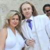 EXCLU : Cindy Lopes (Secret Story 3) aux côtés de Morgan Ackermann de Qui veut épouser mon fils ? lors de la White Party, organisée à Courcy-aux-Loges, le dimanche 7 juillet 2013.