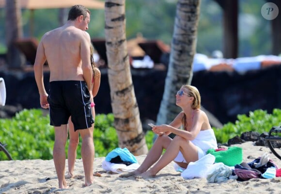Exclusif - Gwyneth Paltrow et Chris Martin passent ses vacances de Noël en famille à Hawaii, le 1er janvier 2014.