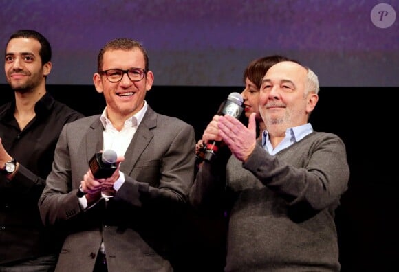 Dany Boon et Gérard Jugnot au 17e Festival International du Film de Comédie de l'Alpe d'Huez le 18 Janvier 2014.