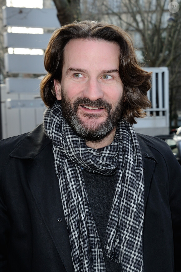 Frédéric Beigbeder lors du défilé Dior Hommes à Paris le 18 janvier 2014.