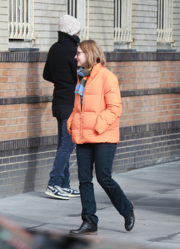 Jodie Foster et Alexandra Hedison lors d'une balade à New York le 19 janvier 2014