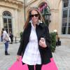 Elle Macpherson au défilé Schiaparelli Haute couture printemps-été 2014 à Paris, le 20 janvier 2014.
