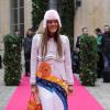 Anna dello Russo (Vogue Japon) au défilé Schiaparelli Haute couture printemps-été 2014 à Paris, le 20 janvier 2014.
