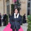 Emmanuelle Alt (Vogue Paris) au défilé Schiaparelli Haute couture printemps-été 2014 à Paris, le 20 janvier 2014.