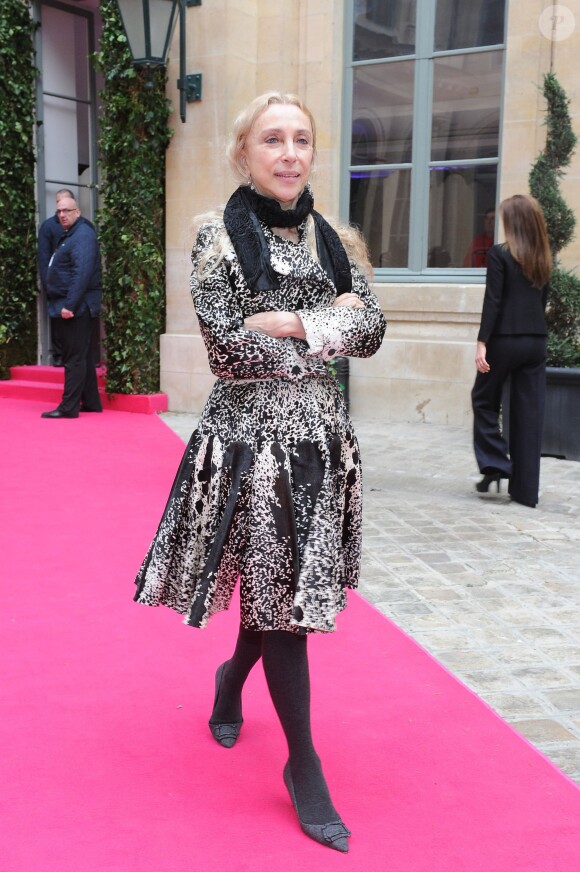 Franca Sozzani (Vogue Italie) au défilé Schiaparelli Haute couture printemps-été 2014 à Paris, le 20 janvier 2014.