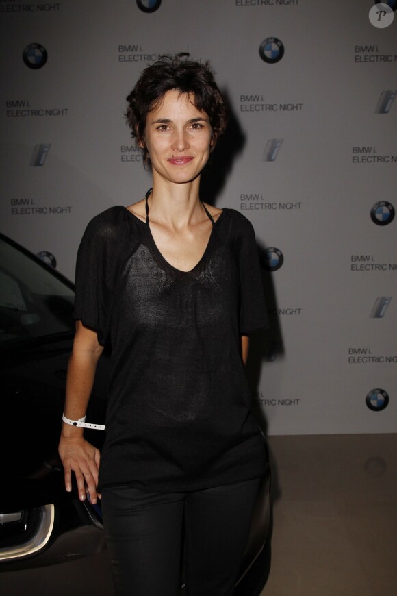 Exclusif - Eglantine Eméyé - Lancement de la première voiture 100% éléctrique, écologique et recyclable de BMW. Le 13 novembre 2013 à Paris.
